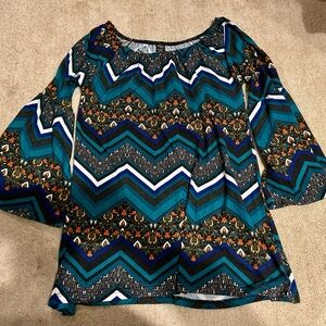 WinWin Multicolor Chevron Blouse